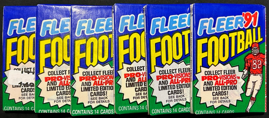 1991 Fleer Football Packs - Lot of (6)