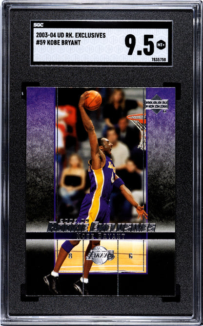 2003-04 Upper Deck Rookie Exclusives #59 Kobe Bryant SGC 9.5