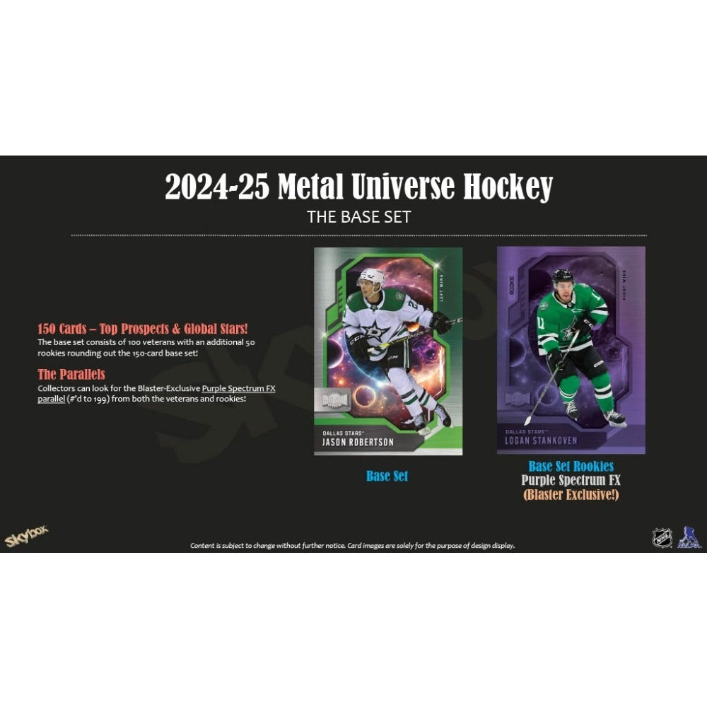 2024-25 Upper Deck Skybox Metal Universe NHL Hockey Blaster Box