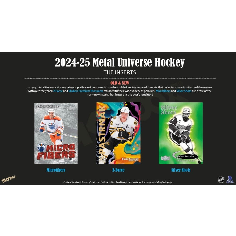 2024-25 Upper Deck Skybox Metal Universe NHL Hockey Blaster Box