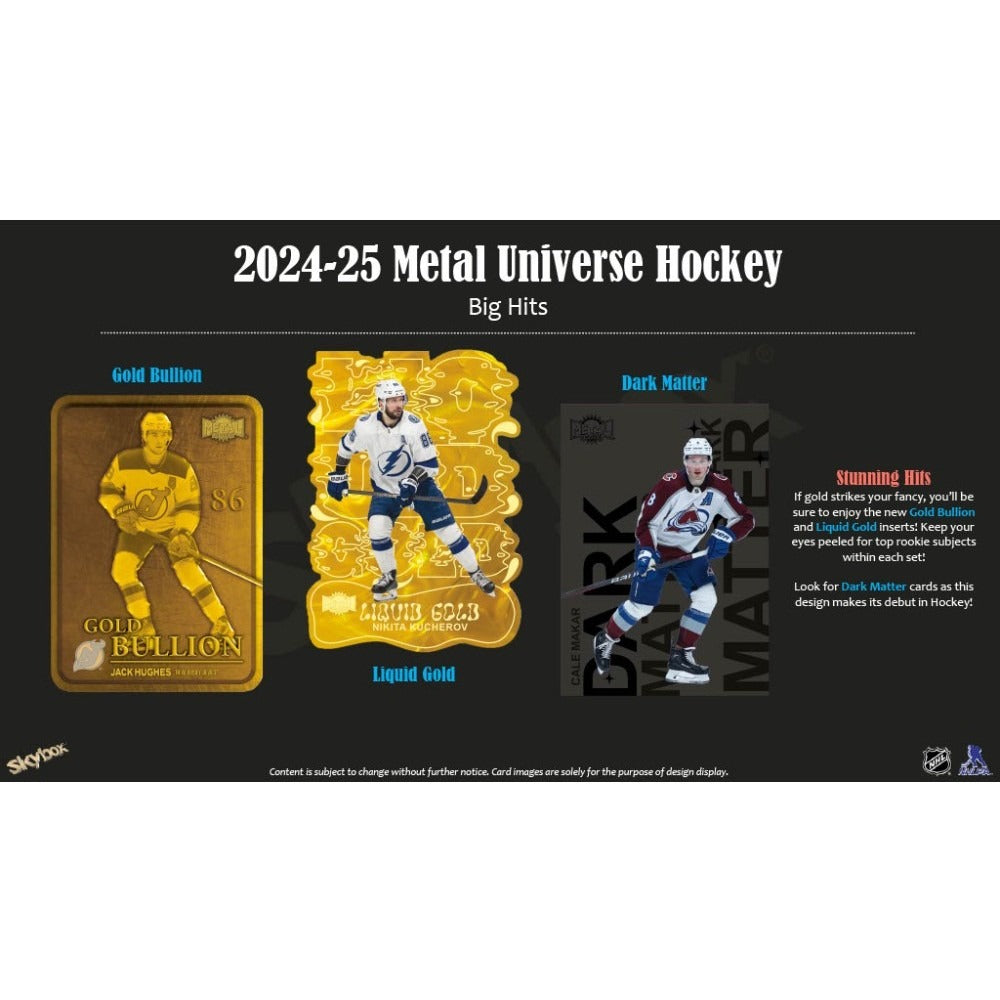 2024-25 Upper Deck Skybox Metal Universe NHL Hockey Blaster Box