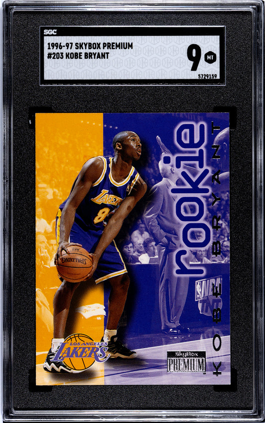 1996-97 Skybox Premium Kobe Bryant #203 Rookie Card SGC 9