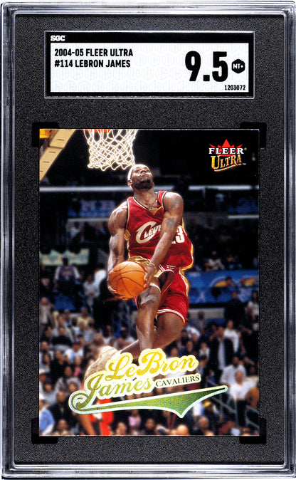 2004-05 Fleer Ultra Lebron James #114 SGC 9.5 2nd Year