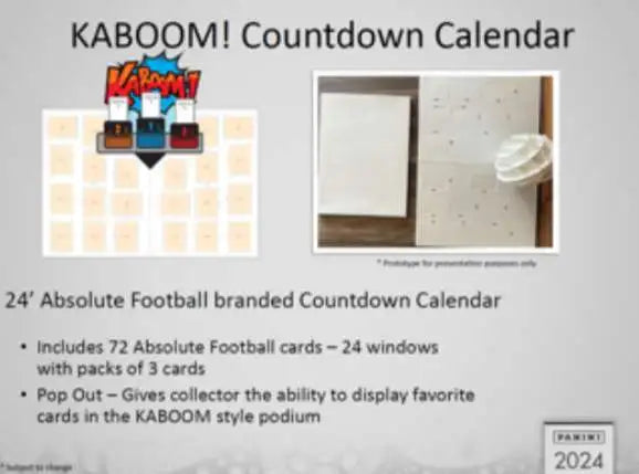 2024 Panini Absolute Football KABOOM MEGA Box