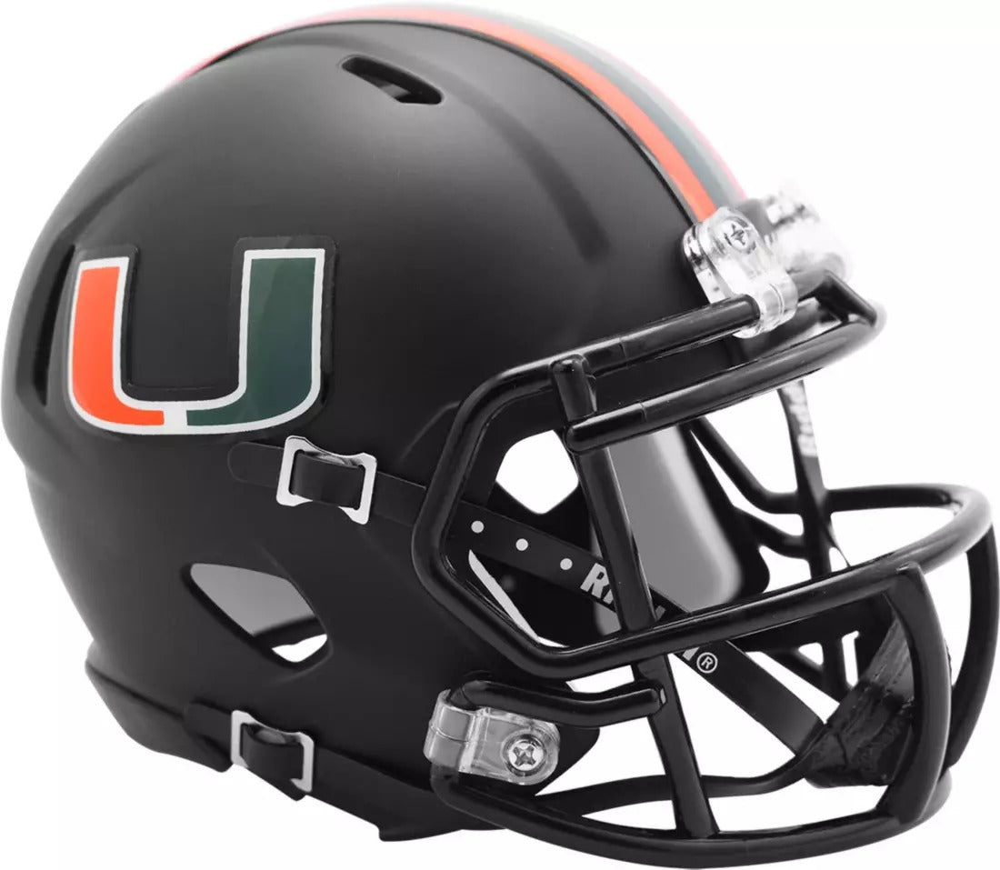 Riddell Miami Hurricanes Speed Mini Helmet (Alternate)