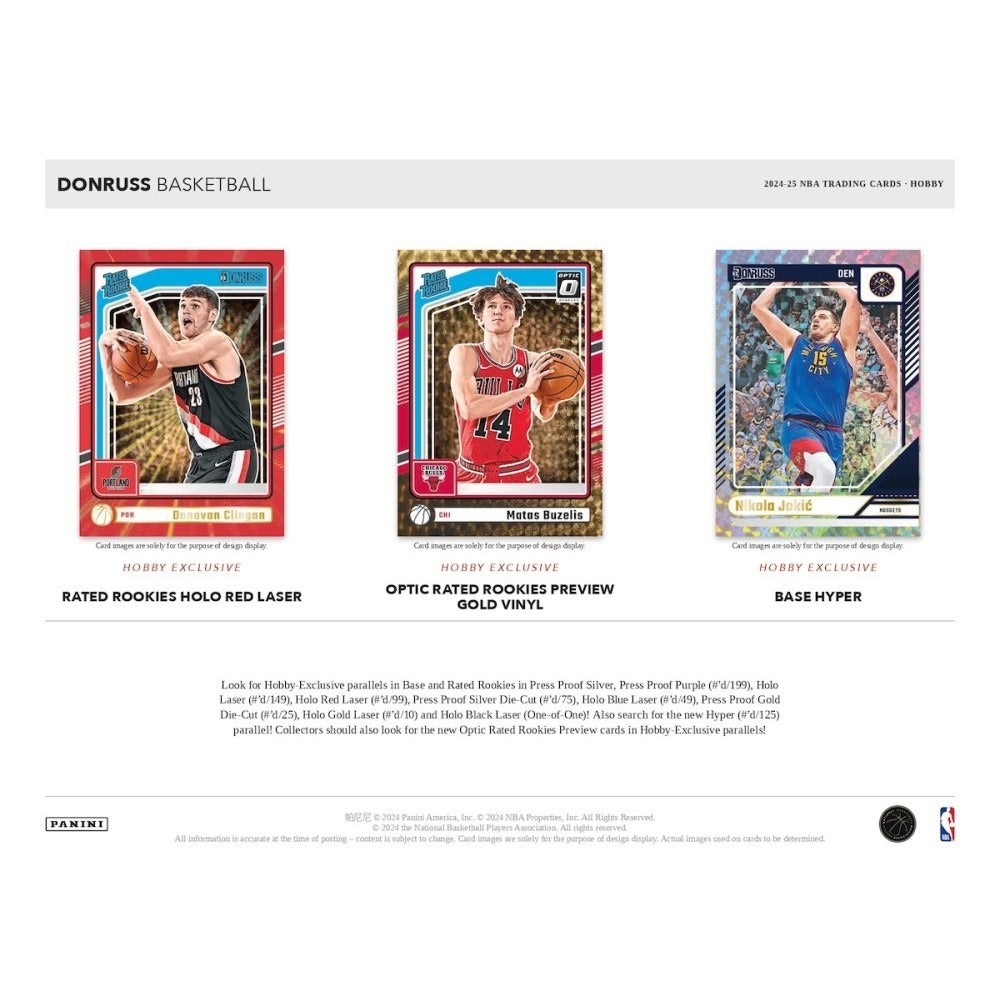 2024-25 Panini Donruss Basketball Hobby Box