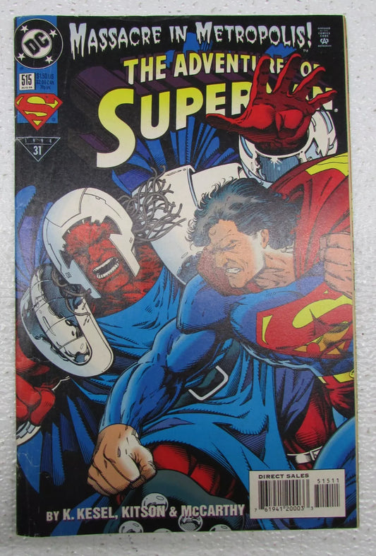 The Adventures of Superman #515 (1994) VF  Massacre In Metropolis