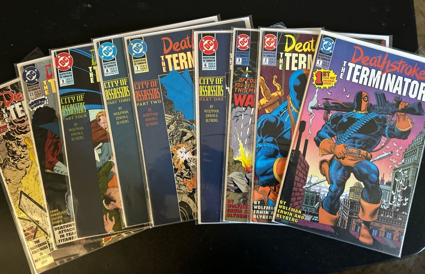 Deathstroke the Terminator (Lot of 9) -  #1 #2 #3 #6 #7 #8 #9 #23 #24 (1991) VF/NM