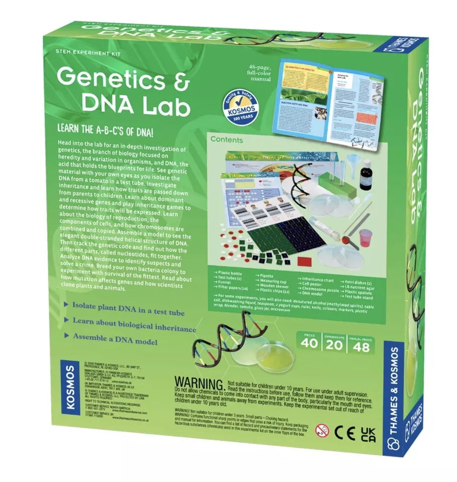 Genetics & DNA Lab STEM Experiment Kit Thames & Kosmos