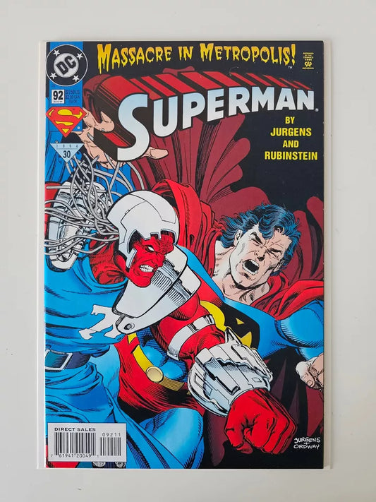 Superman #92 (1994) Massacre In Metropolis