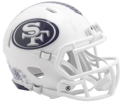 San Francisco 49ers 2024 NFL Salute to Service Riddell Speed Mini Helmet