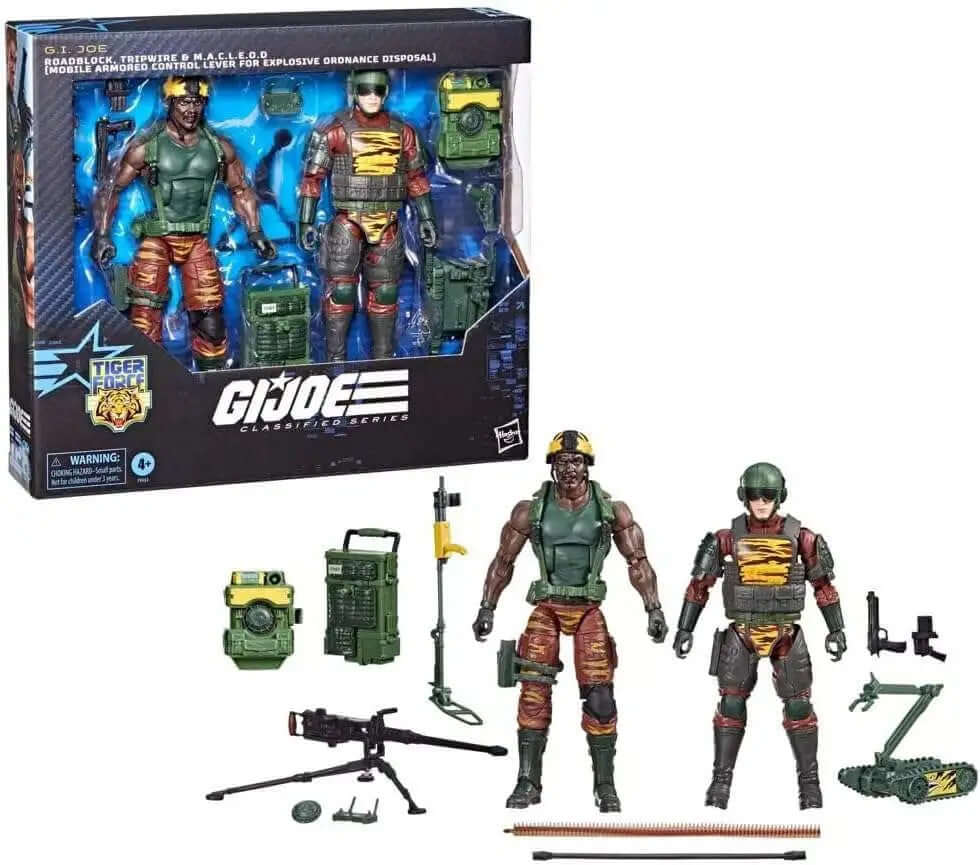 GI Joe Classified Series Roadblock, Tripwire & M.A.C.L.E.O.D Exclusive Action Figure 2-Pack [Tiger Force]