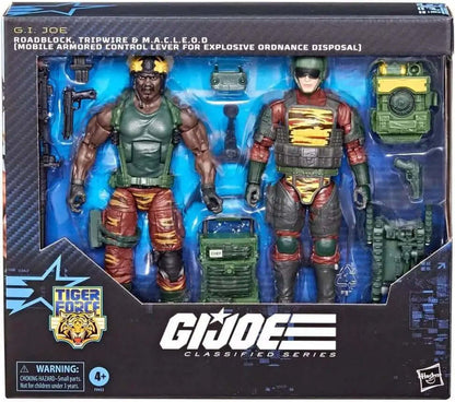 GI Joe Classified Series Roadblock, Tripwire & M.A.C.L.E.O.D Exclusive Action Figure 2-Pack [Tiger Force]