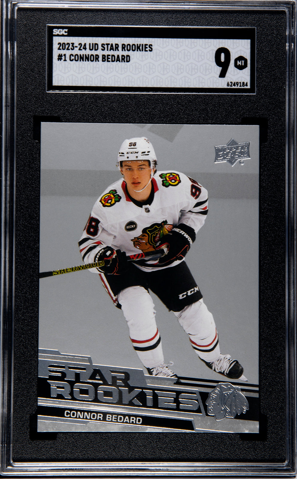 2023-24 Upper Deck Star Rookies #1 Connor Bedard SGC 9