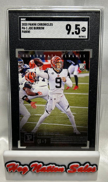 2020 Panini Chronicles Joe Burrow #PA-1 Rookie Card SGC 9.5