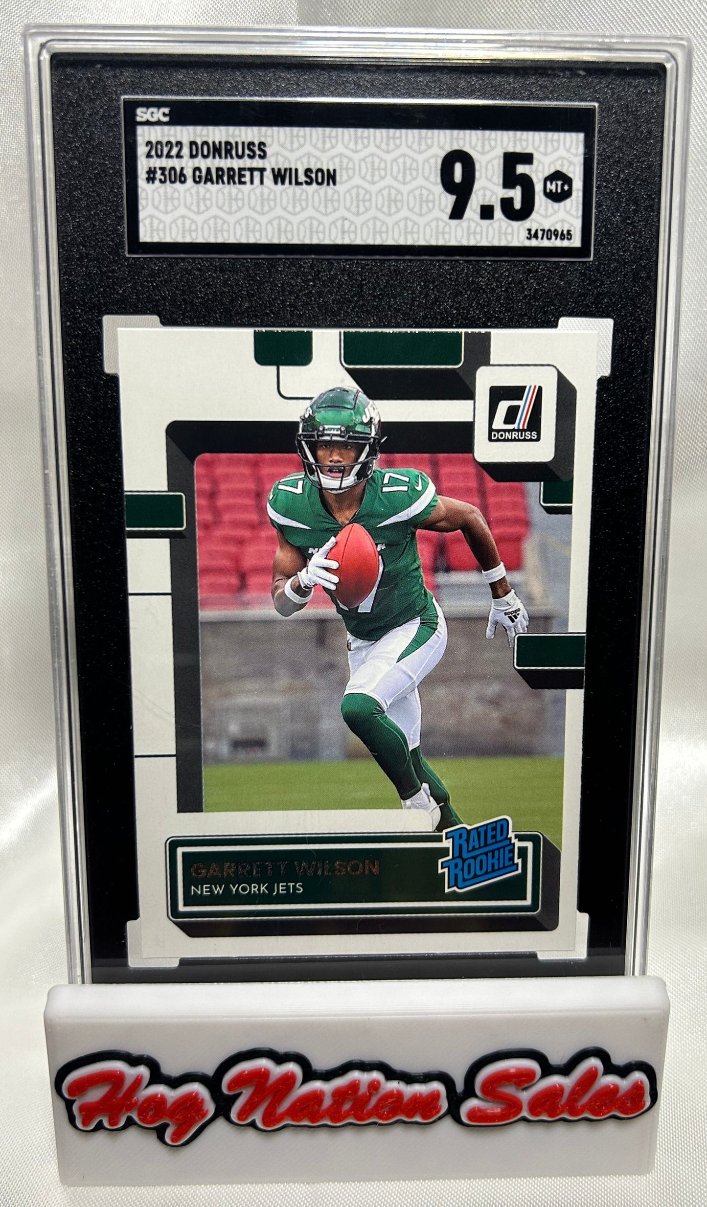 2022 Panini Donruss Garrett Wilson #306 Rated Rookie Card SGC 9.5