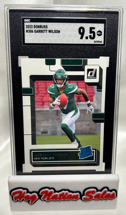 2022 Panini Donruss Garrett Wilson #306 Rated Rookie Card SGC 9.5