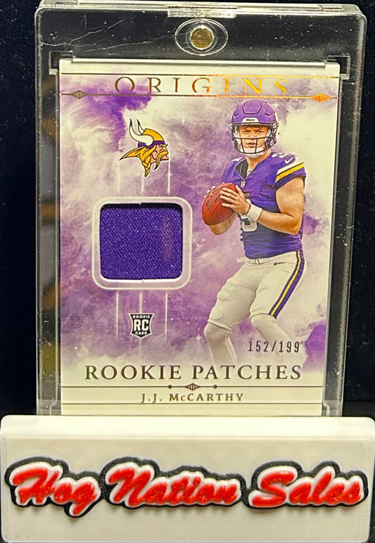 2024 Panini Origins JJ McCarthy Rookie Patch 152/199