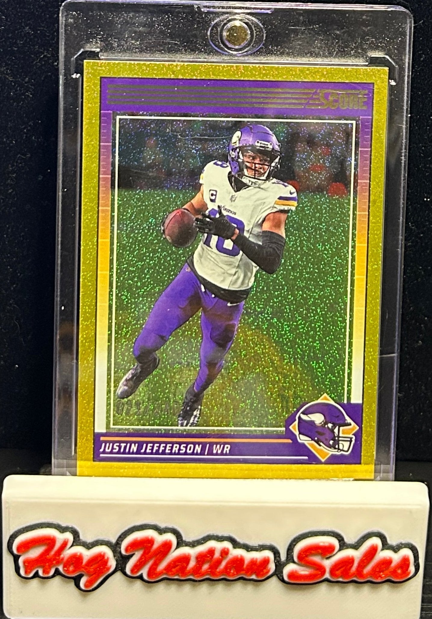 2024 Score Football Justin Jefferson Gold Glitter 71/240