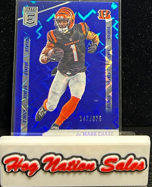 2024 Panini Donruss Elite Ja'marr Chase Status Blue 147/875