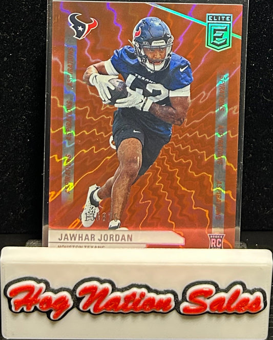 2024 Panini Donruss Elite Jawhar Jordan RC Aspirations Orange 413/875