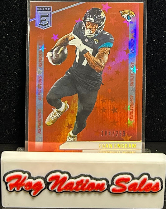 2024 Panini Donruss Elite Evan Engram Aspirations Orange Stars 184/299