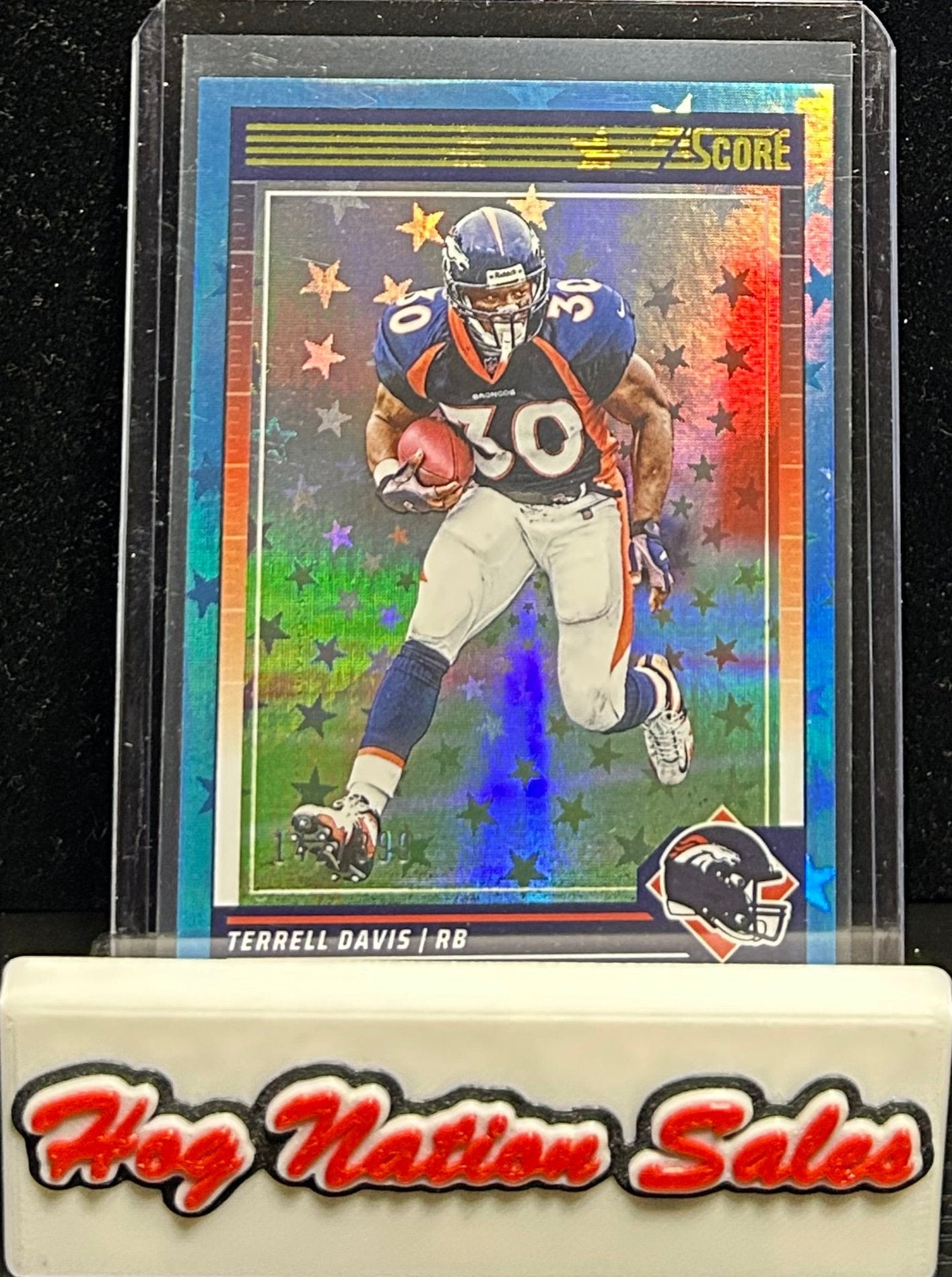 2024 Panini Score Football Terrell Davis Blue Stars 142/399