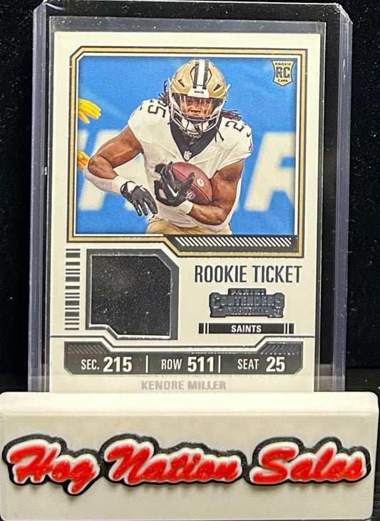 2023 Panini Contenders Kendre Miller Rookie Ticket Swatch