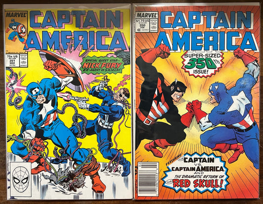 Captain America #350 Super Sized Issue & #351