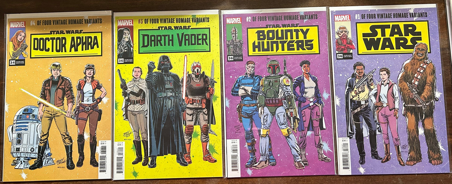 Star Wars Vintage Homage Variants (Set Of 4)