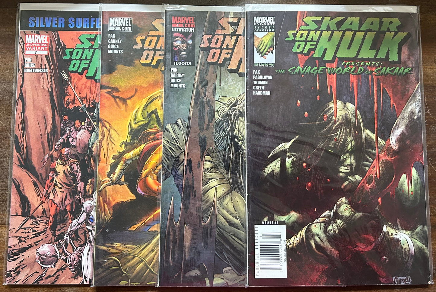 Skaar Son Of Hulk 4 Comic Lot