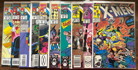 The Uncanny X-Men (1988) 10 Comic Lot