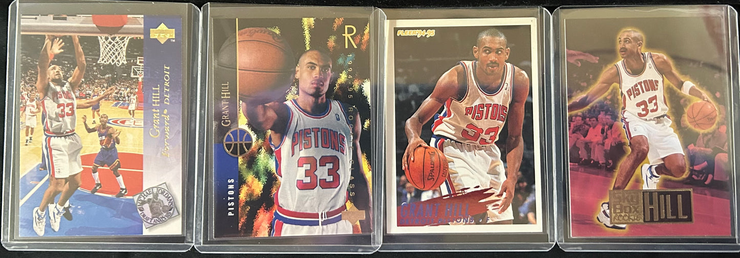 Grant Hill Rookie Card Lot of (4)