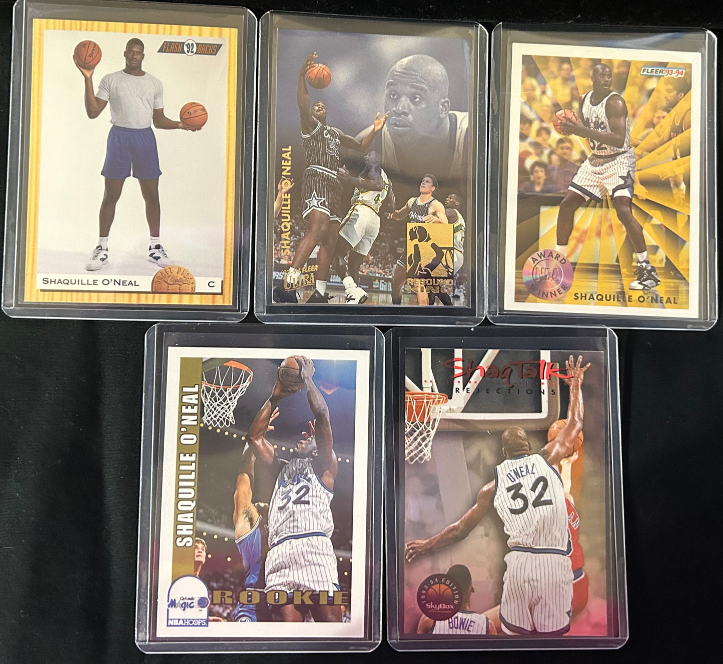 Shaquille O'Neal Rookie Card Lot of (5)