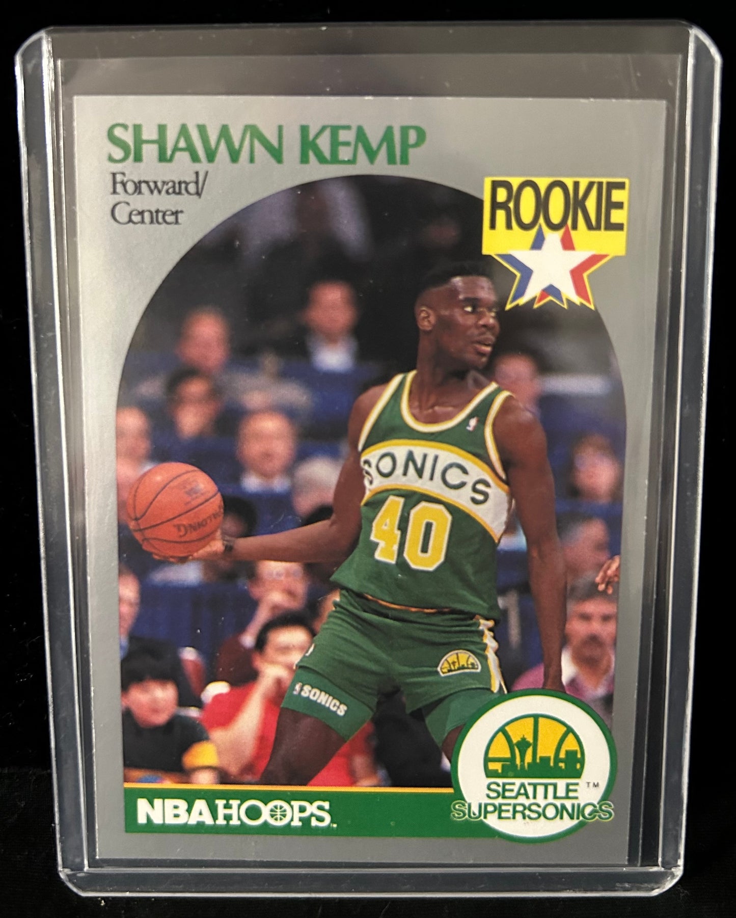 1990 NBA Hoops #279 Shawn Kemp Rookie Card