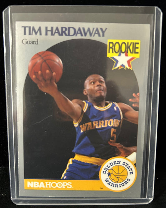 1990 NBA Hoops #113 Tim Hardaway Rookie Card