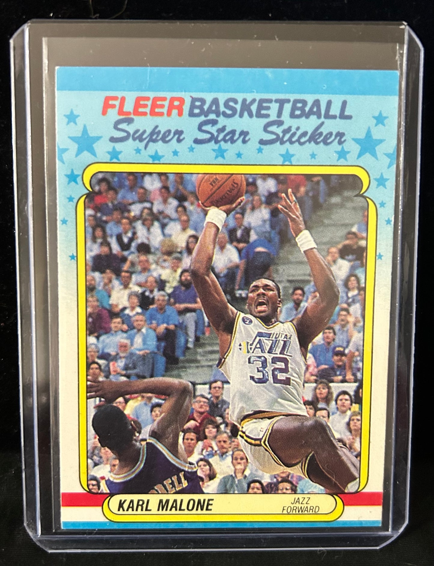 1988 Fleer #8 Karl Malone Super Star Sticker