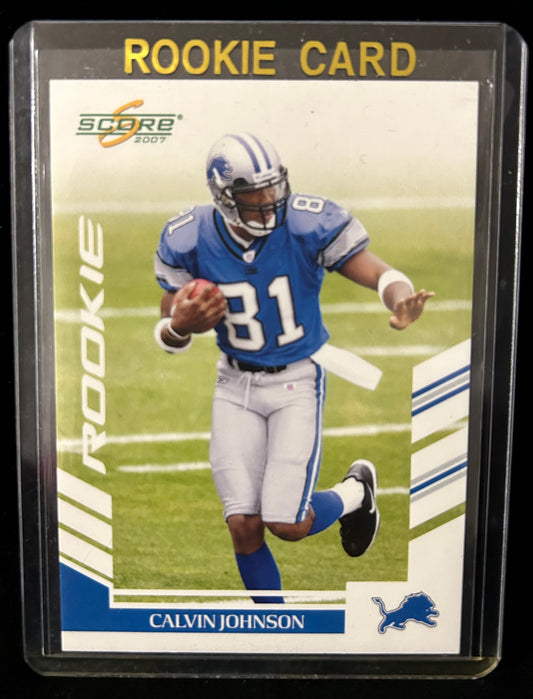 2007 Score #351 Calvin Johnson Rookie Card