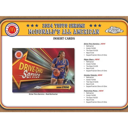 2024 Topps Chrome McDonald's All American Basketball Hobby Box