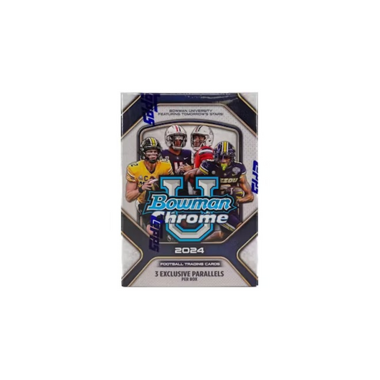 2024 Bowman University Chrome Football 7-Pack Blaster Box