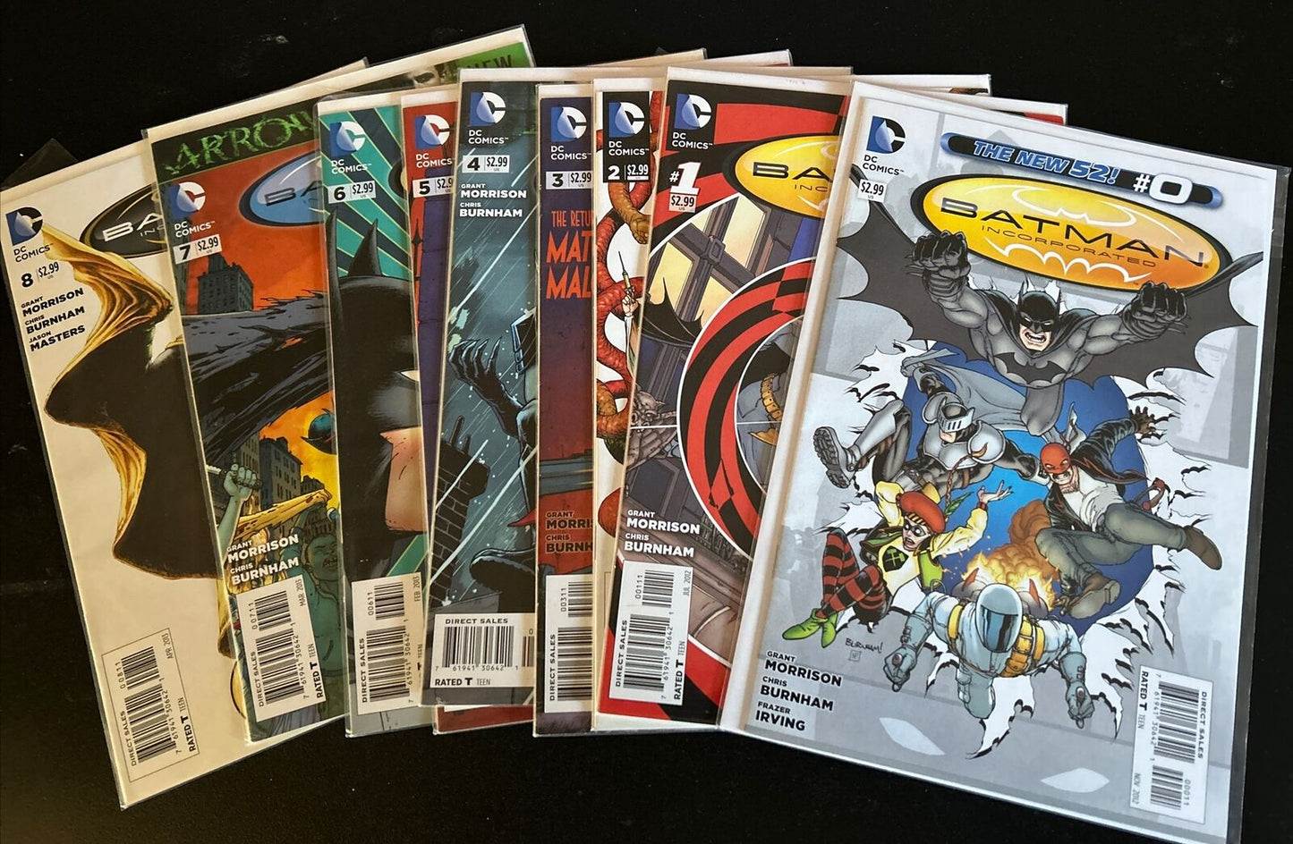 Batman Incorporated Lot of (8) - #1 #2 #3 #4 #5 #6 #7 #8 New 52 (2014)  NM