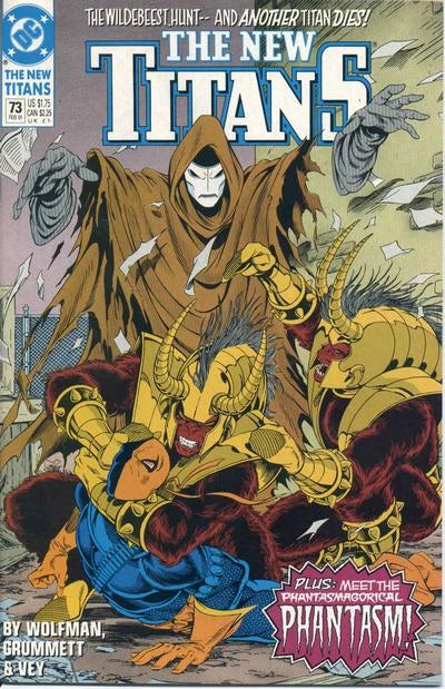 The New Titans #73 (1991) 1st Appearance of Phantasm, 1st Appearance of Pantha VF/VF+