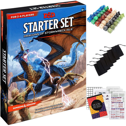 Dungeons & Dragons 5th Edition Starter Set Dragons of Stormwreck Isle Roleplaying Boxed Set