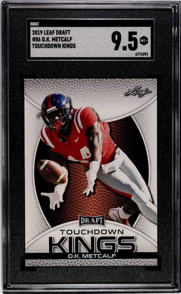 2019 Leaf Draft D.K. Metcalf #86 Touchdown Kings Rookie Card SGC 9.5