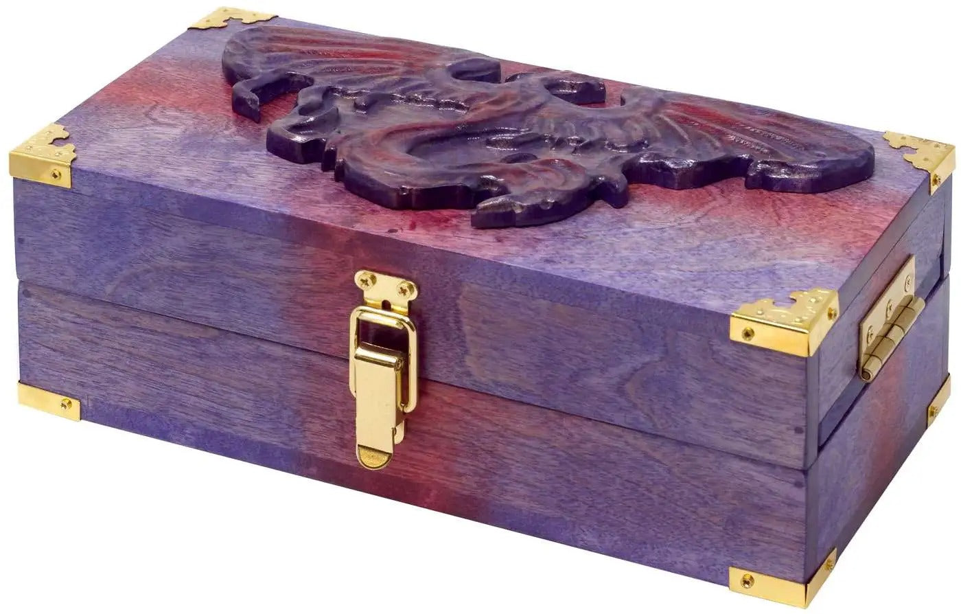 Dungeons & Dragons Adventure Case [Flame Birch Ruby Wood, Phoenix Engraving, Rust Felt]