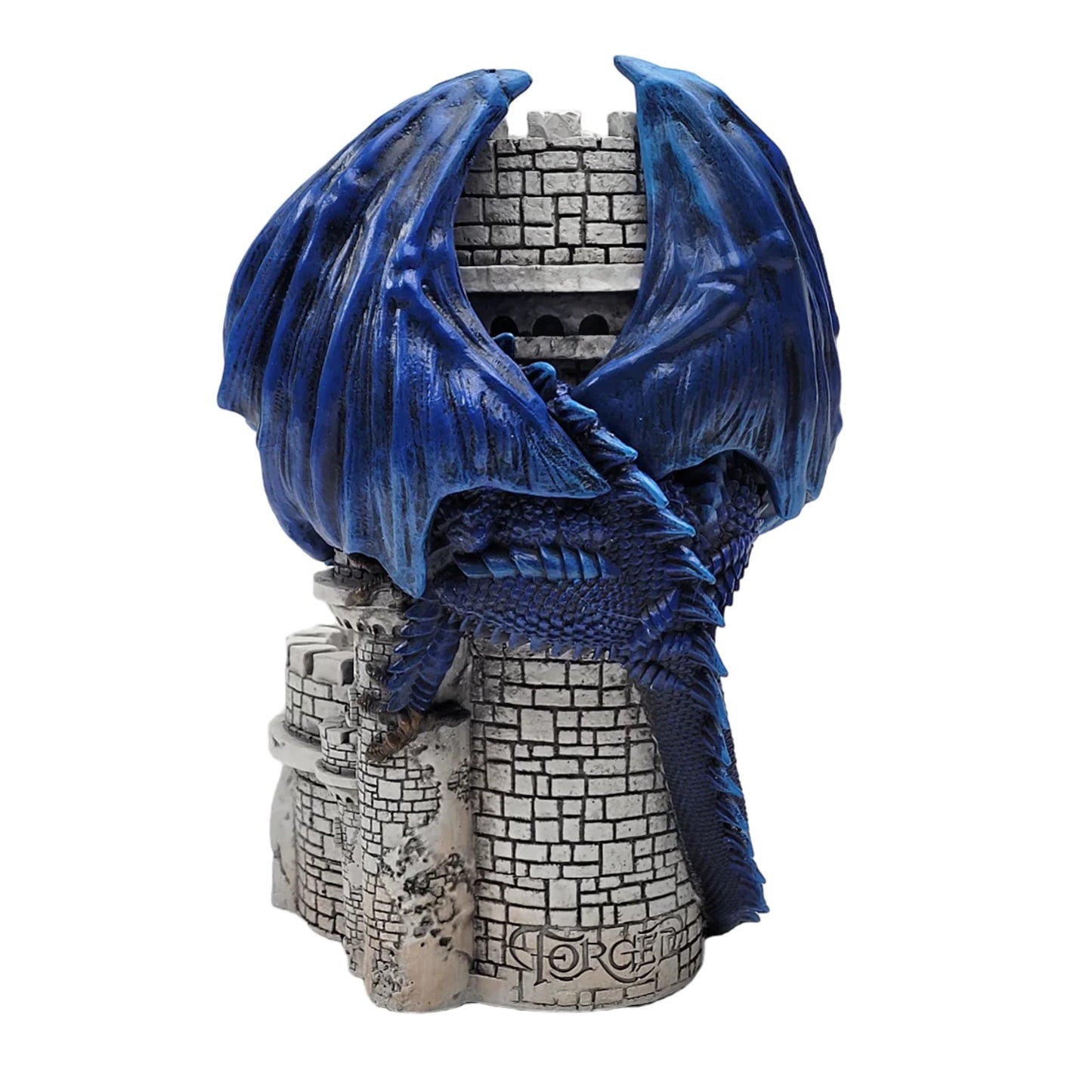 Forged Gaming: Dragons Keep LED Dice Tower - Blue Dragon