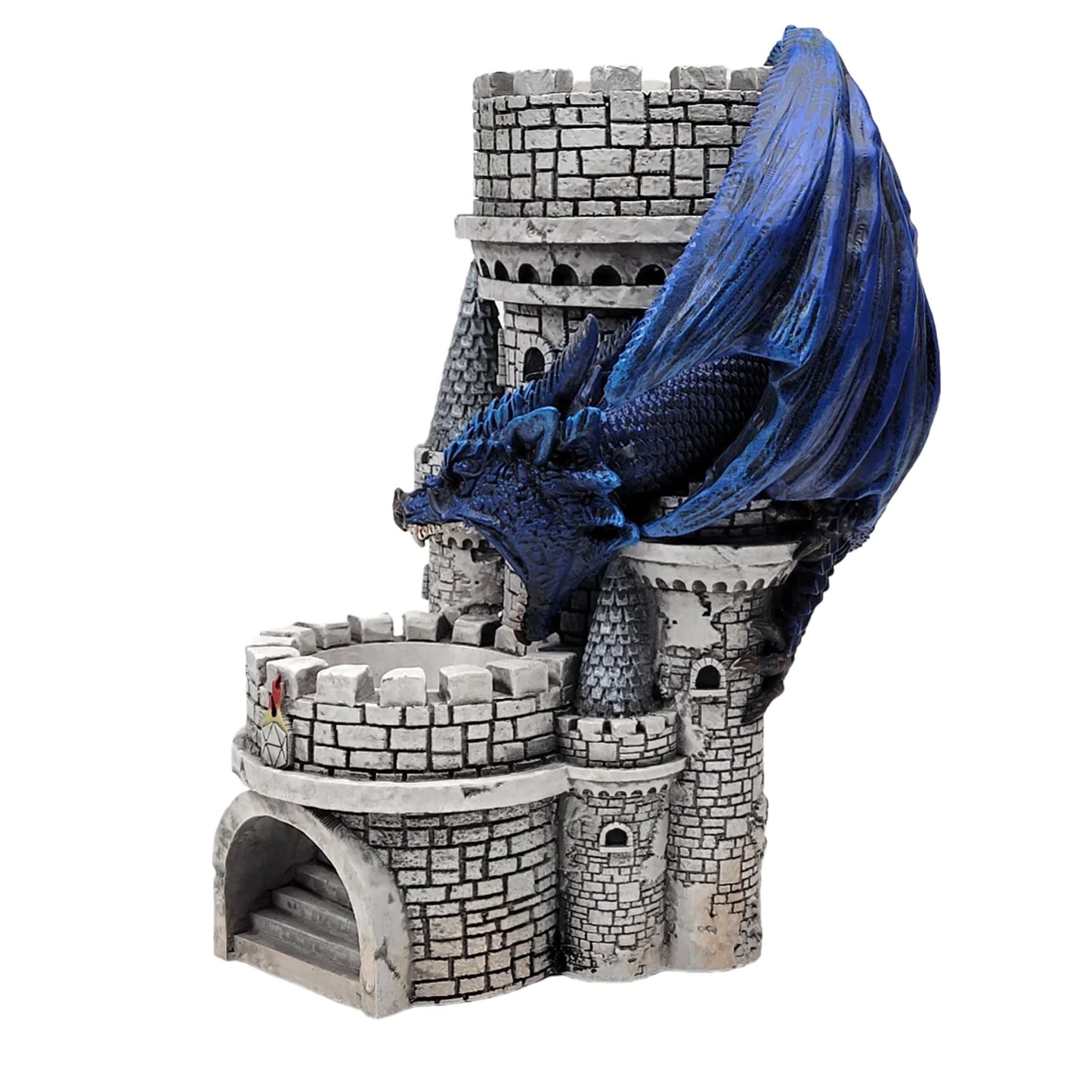 Forged Gaming: Dragons Keep LED Dice Tower - Blue Dragon