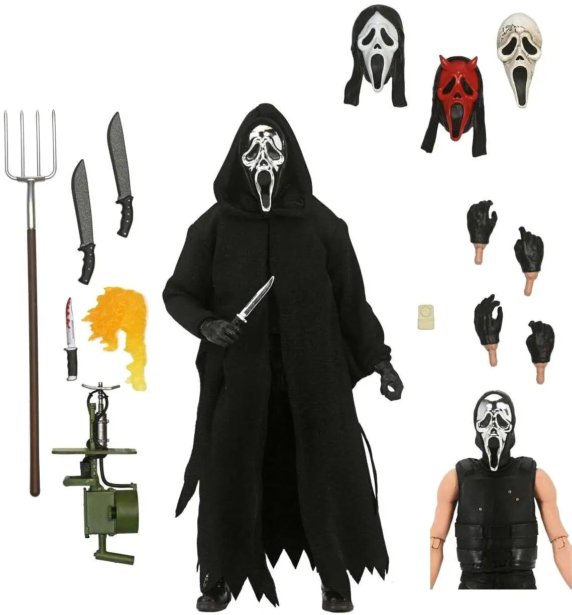 NECA Scream Ghost Face Action Figure [Inferno, Ultimate Version]