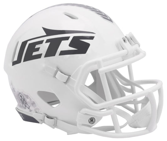 New York Jets 2024 NFL Salute to Service Riddell Speed Mini Helmet