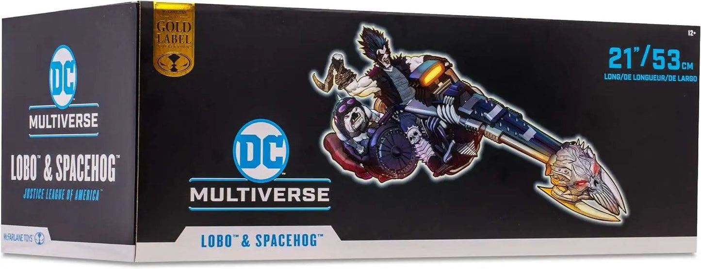 McFarlane Toys DC Multiverse Gold Label Collection Lobo & Spacehog Exclusive Action Figure [with Dawg, Justice League of America]